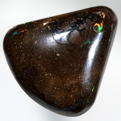 SOLID BOULDER OPAL Sparkles of bright red, orange, green and purple 